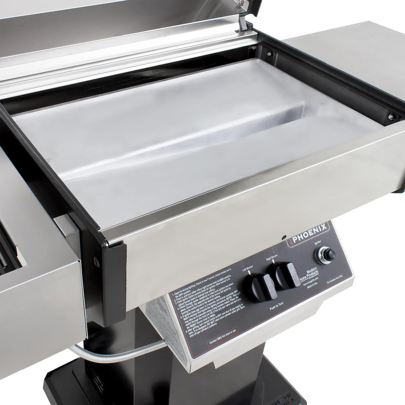 Phoenix SDBOP Gas Grill on Black Aluminum Column & Patio Base